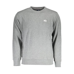 La Martina Gray Cotton Men Sweater - Sweatshirts