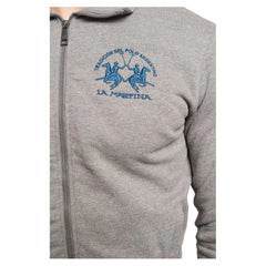 La Martina Gray Cotton Men’s Sweater - Sweatshirts