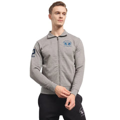 La Martina Gray Cotton Men’s Sweater - Sweatshirts