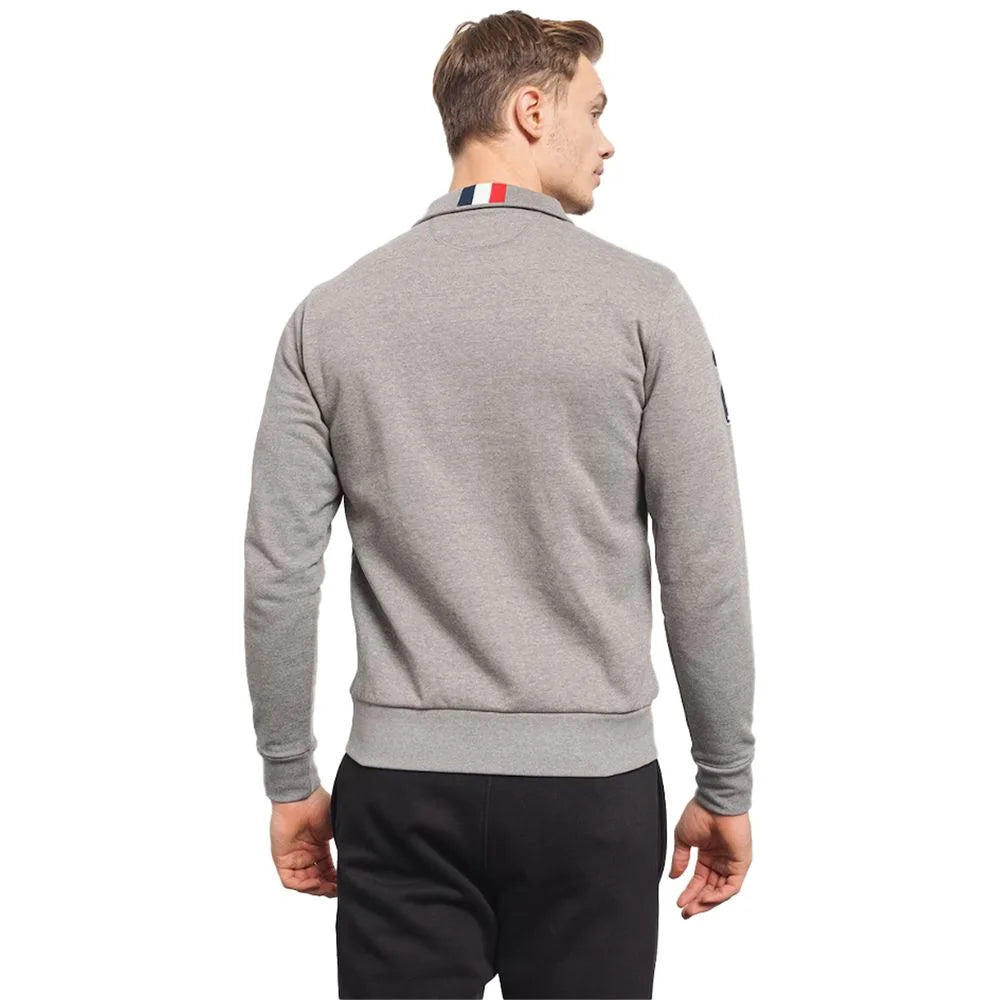 La Martina Gray Cotton Men’s Sweater - Sweatshirts