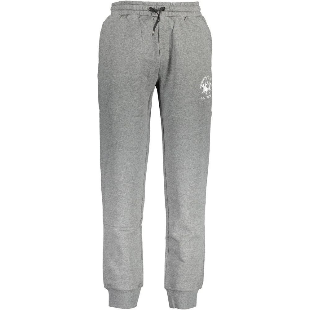La Martina Gray Cotton Pant - Joggers