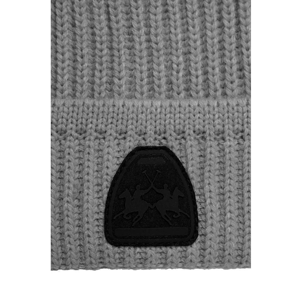 La Martina Gray Polyester Caps Baseball Hat - Beanies