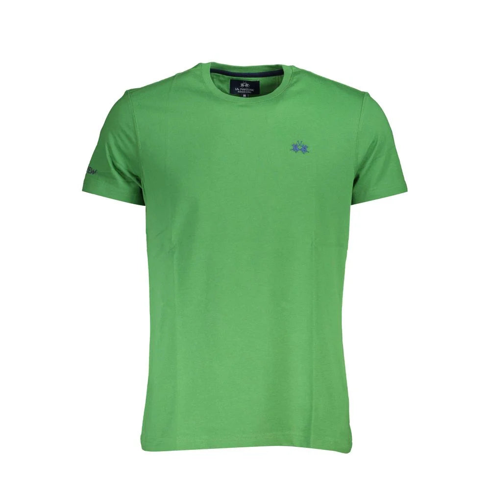 La Martina Green Cotton Men T-Shirt - T-Shirts