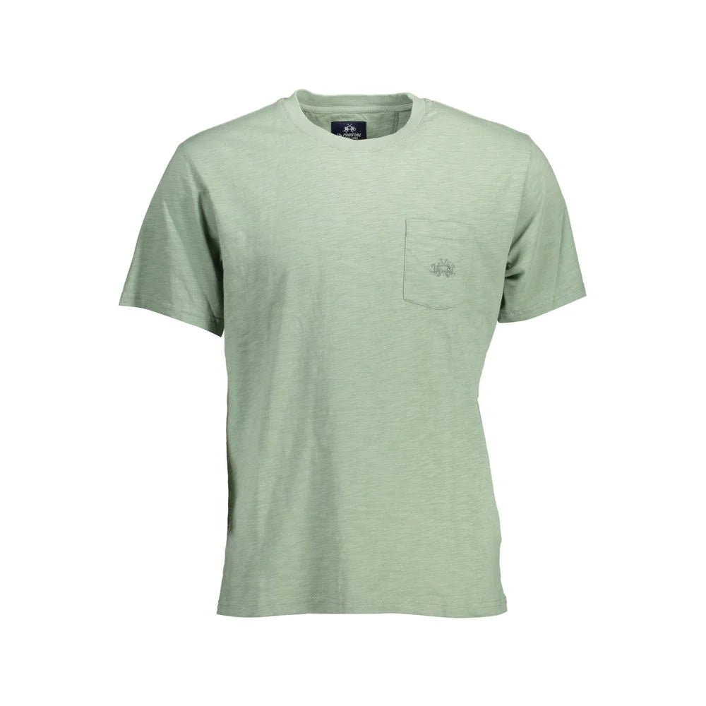 La Martina Green Cotton Men T-Shirt - T-Shirts