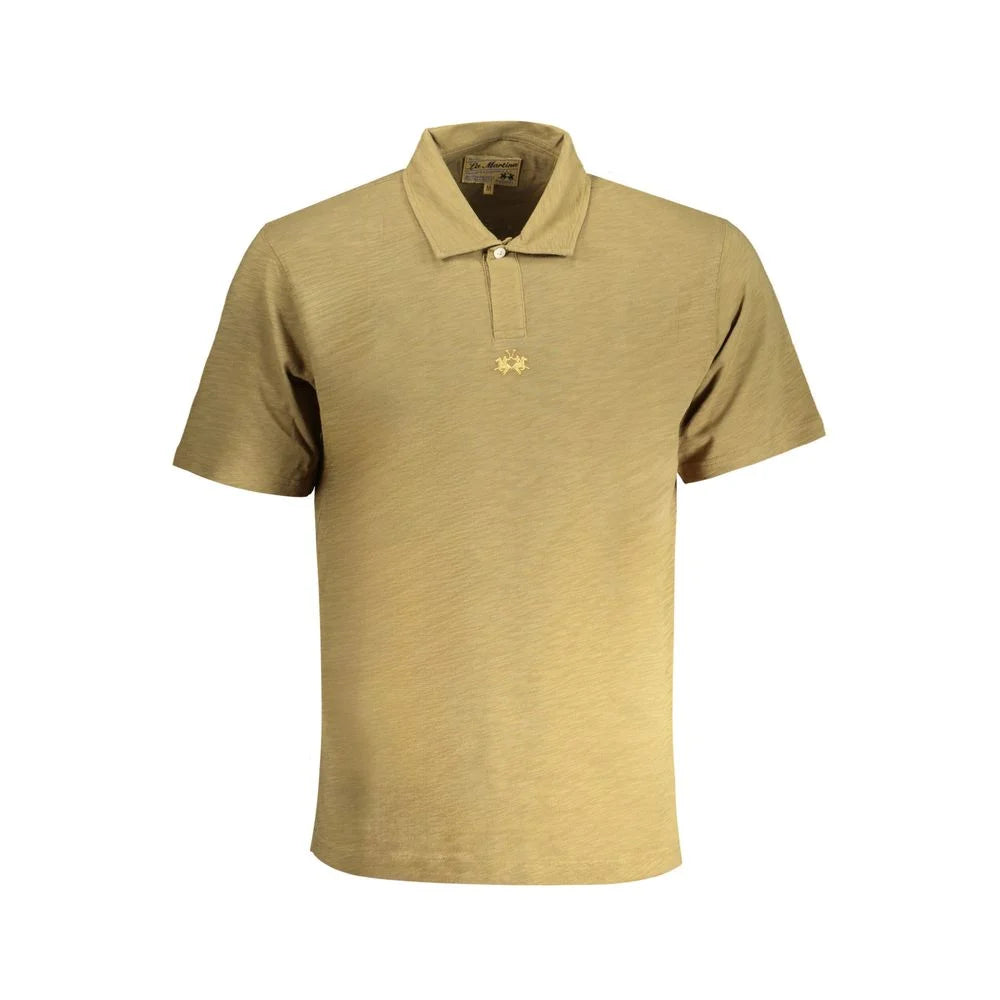 La Martina Green Cotton Polo Shirt - Polos