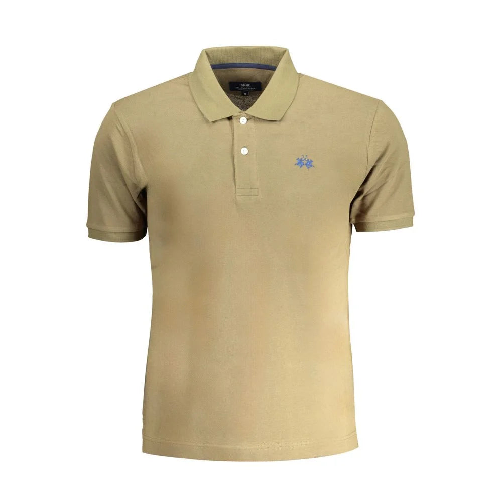 La Martina Green Cotton Polo Shirt - Polos