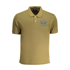 La Martina Green Cotton Polo Shirt - Polos