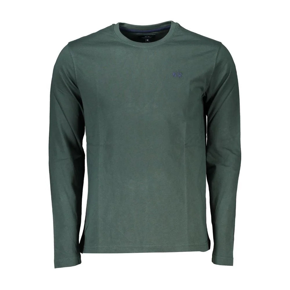 La Martina Green Cotton T-Shirt - IT44 | XS - T-Shirts
