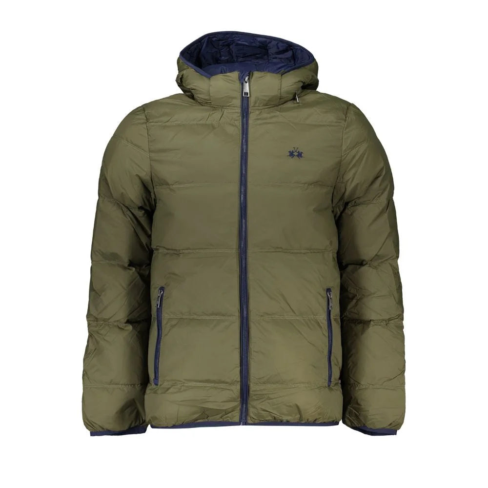 La Martina Green Polyamide Men Jacket - Puffer Jackets