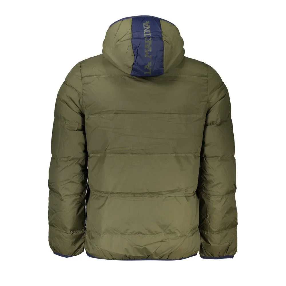 La Martina Green Polyamide Men Jacket - Puffer Jackets