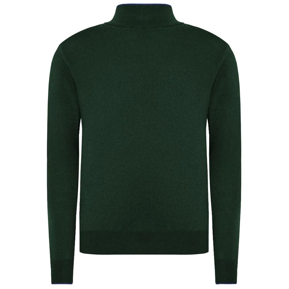 La Martina Green Wool Men Sweater - Sweaters