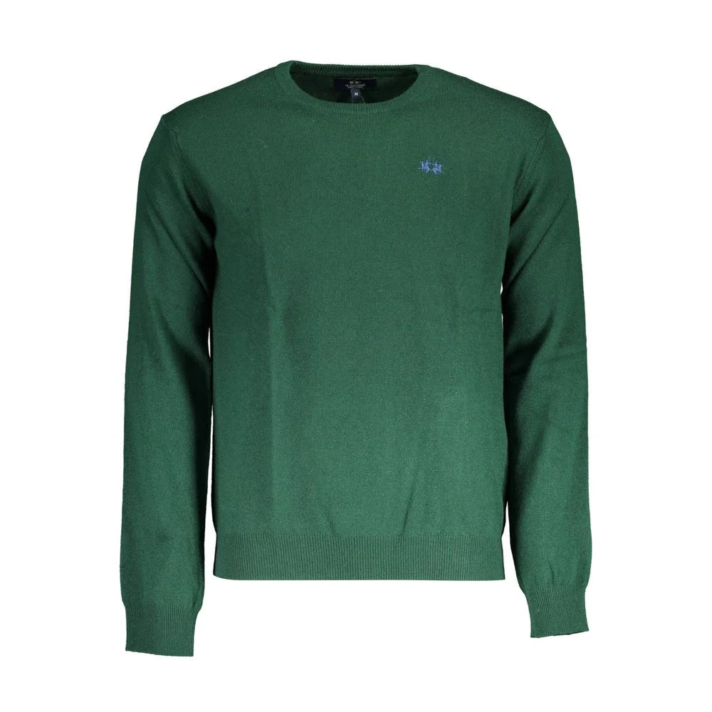 La Martina Green Wool Sweater - XXL - Sweaters