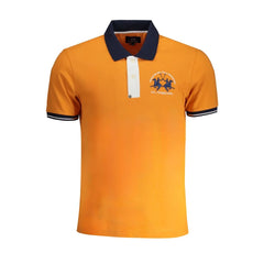 La Martina Orange Cotton Polo Shirt - S - Polos