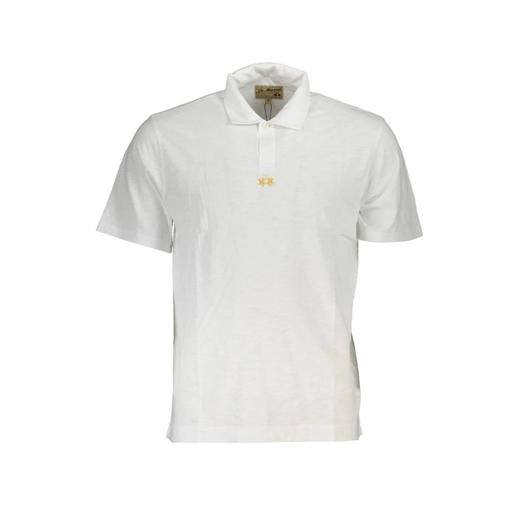 La Martina Pristine Cotton Polo with Chic Embroidery - Polos