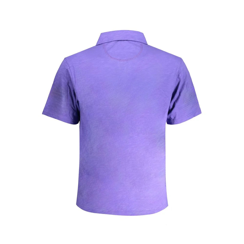 La Martina Purple Cotton Polo Shirt - Polos