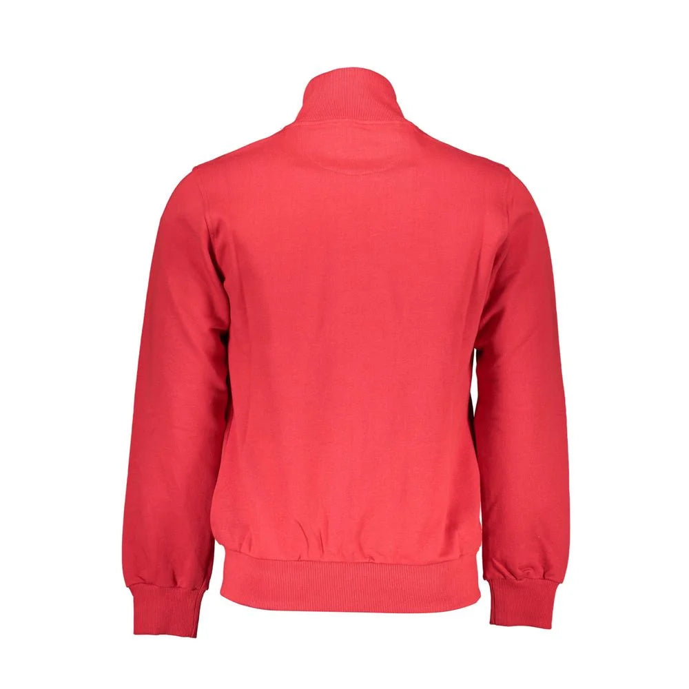 La Martina Red Cotton Men Sweater - Sweatshirts