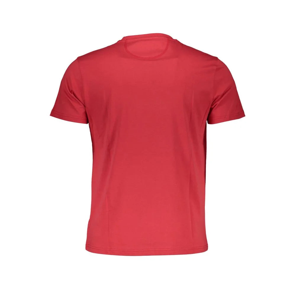 La Martina Red Cotton Men T-Shirt - XL - T-Shirts