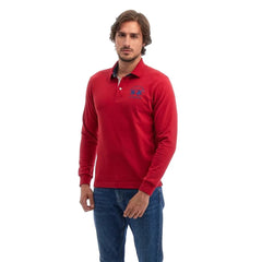 La Martina Red Cotton Polo Shirt - Polos