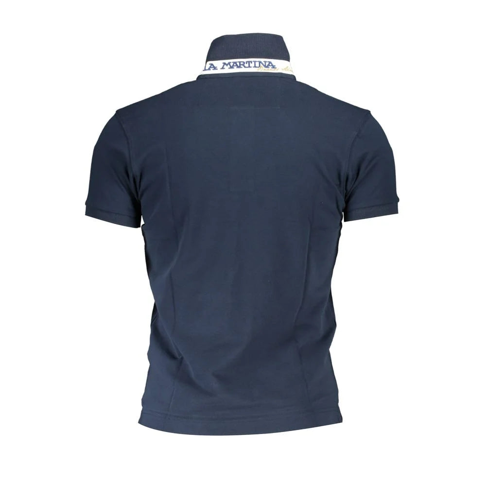 La Martina Sleek Slim Fit Polo with Contrast Details - Polos