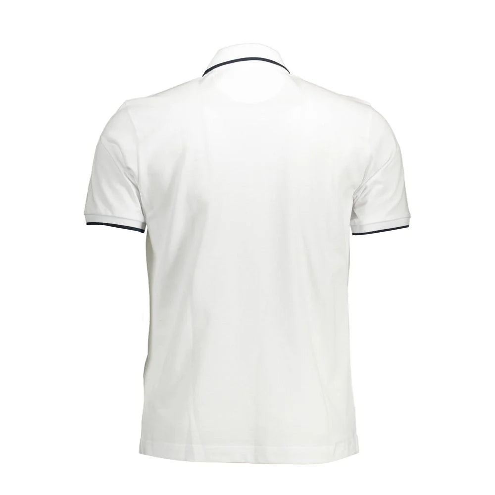 La Martina White Cotton Men Polo Shirt - Polos