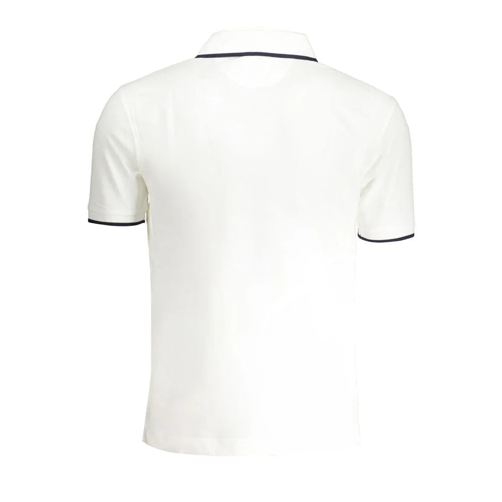 La Martina White Cotton Men Polo Shirt - Polos