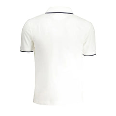 La Martina White Cotton Men Polo Shirt - Polos