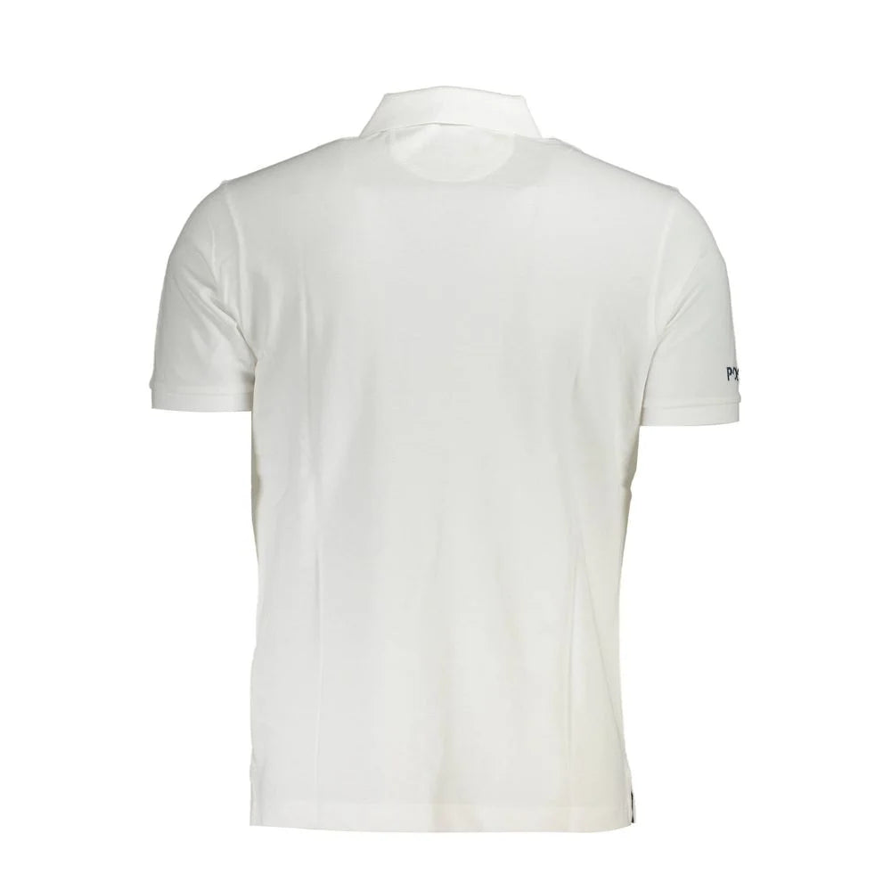 La Martina White Cotton Men Polo Shirt - XL - Polos
