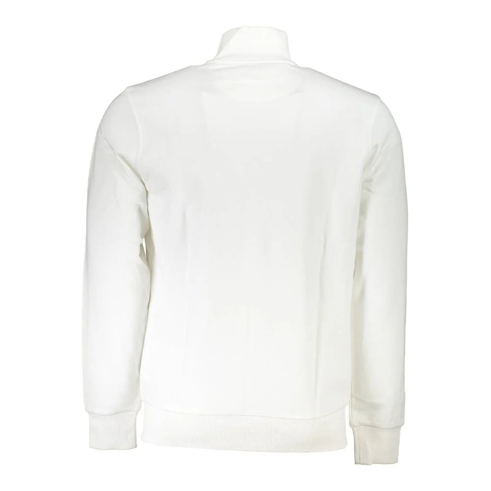 La Martina White Cotton Men Sweater - M