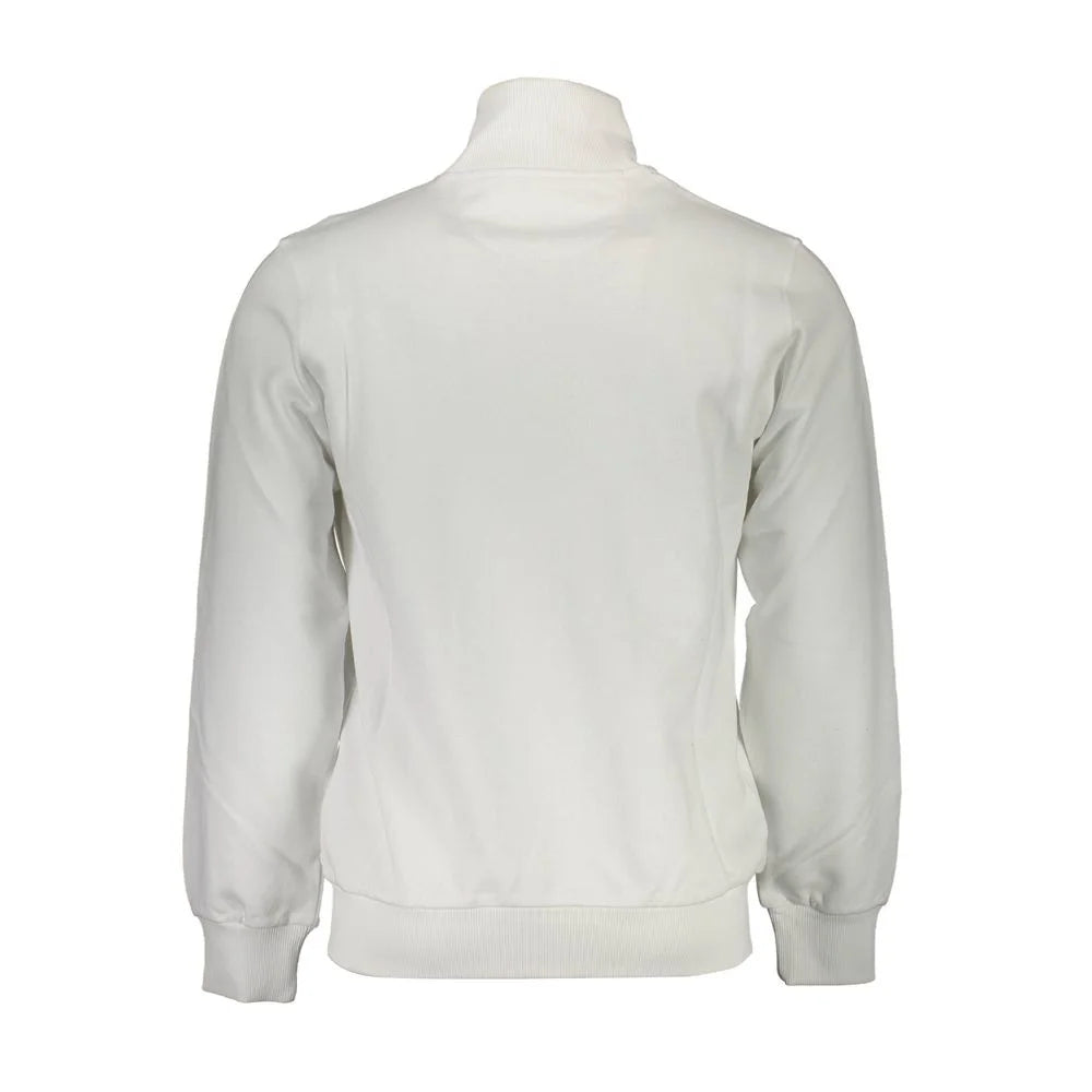 La Martina White Cotton Men Sweater - Sweatshirts