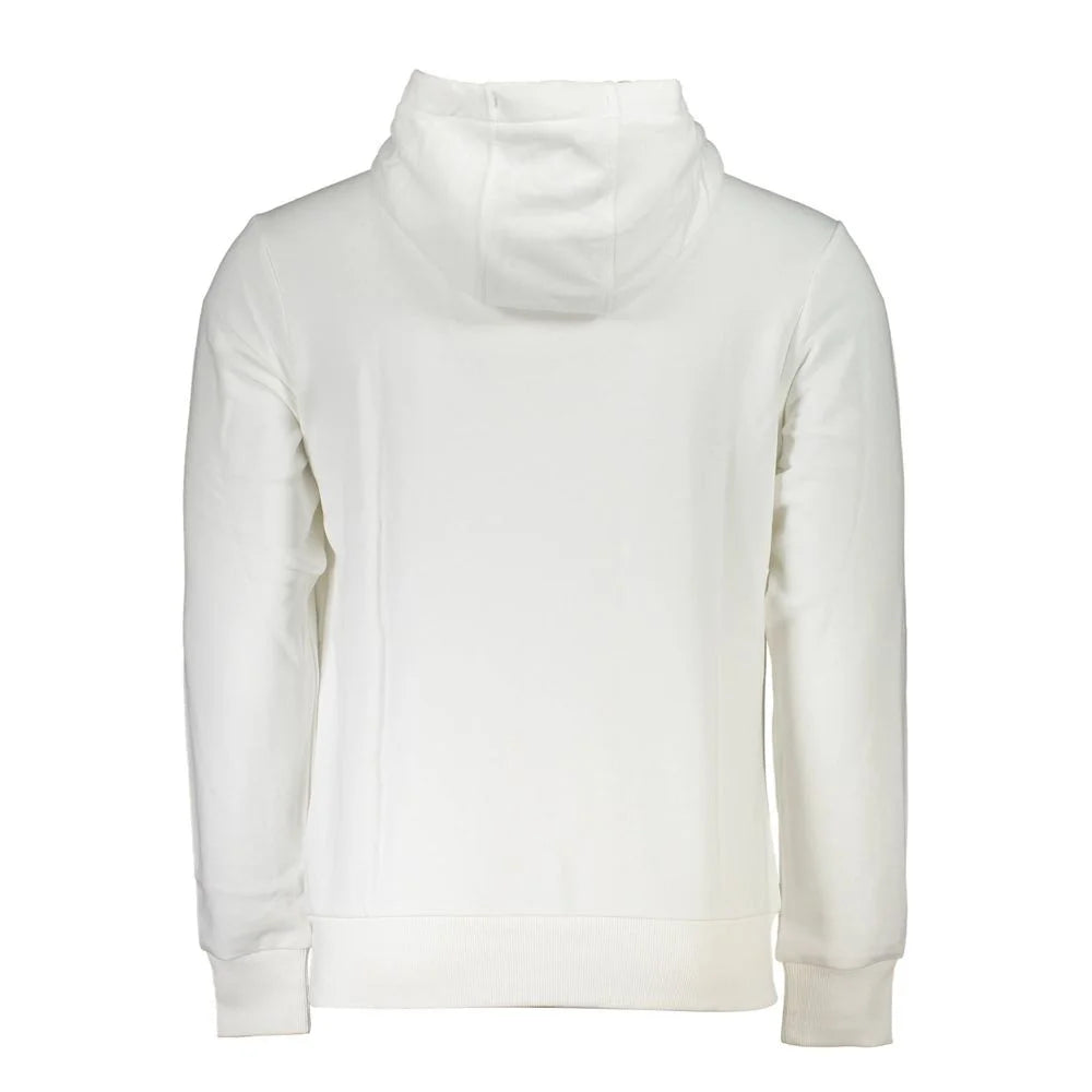 La Martina White Cotton Men Sweater - XL - Hoodies