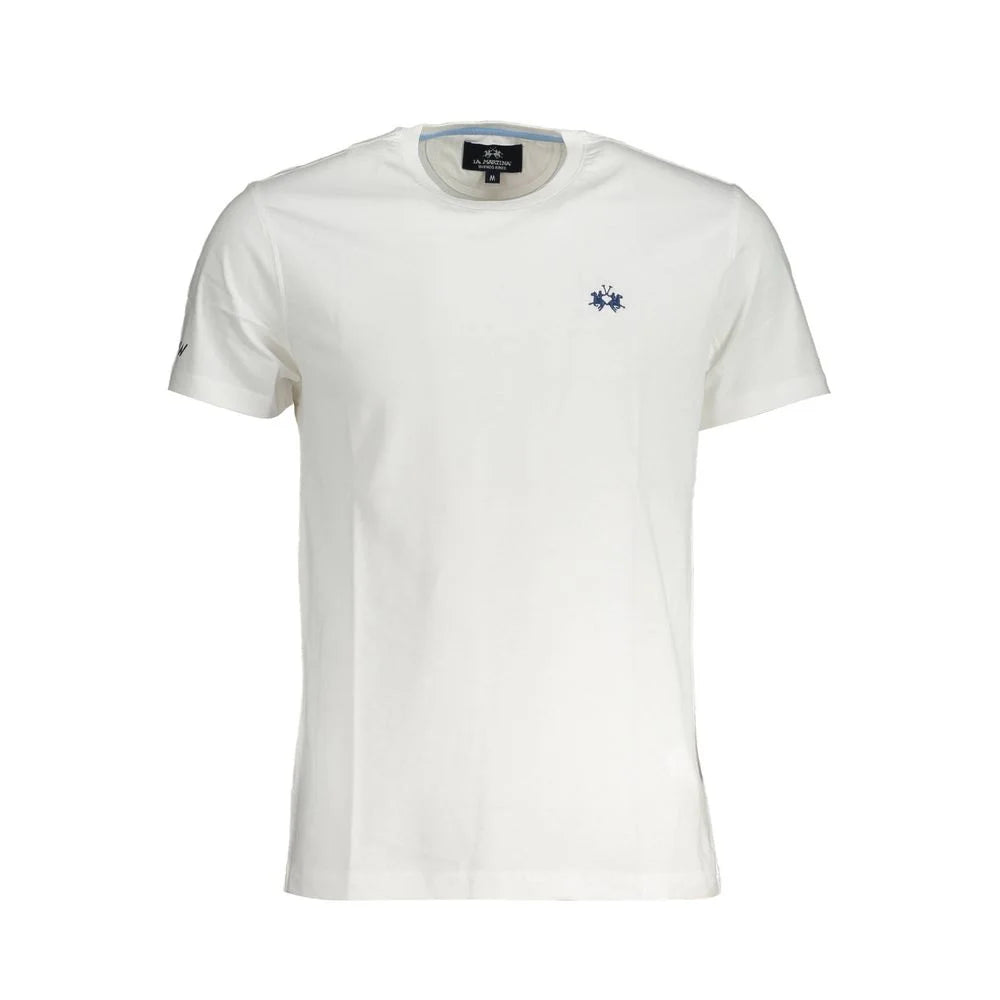 La Martina White Cotton Men T-Shirt - T-Shirts