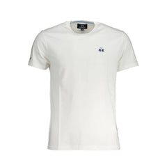La Martina White Cotton Men T-Shirt - T-Shirts