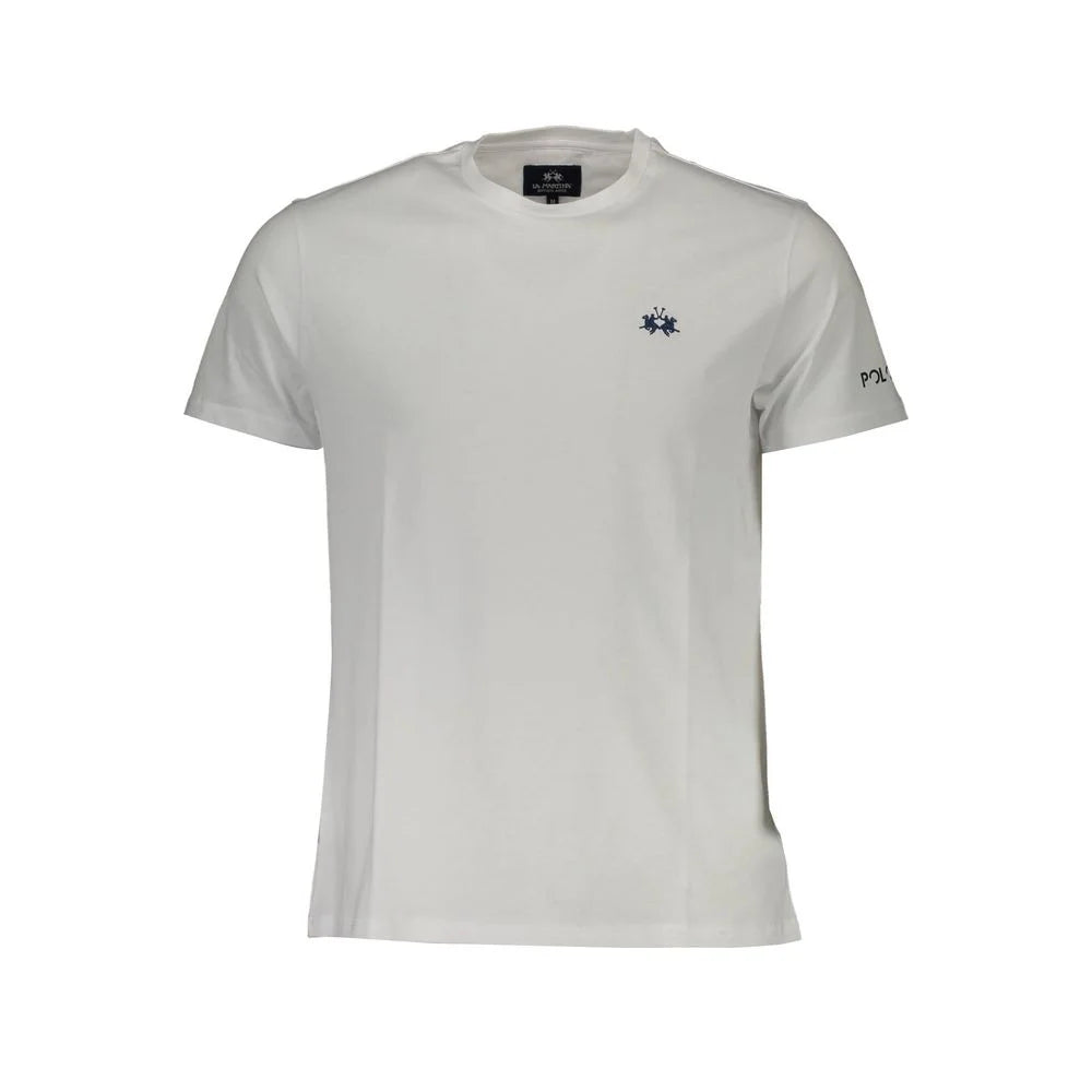 La Martina White Cotton Men T-Shirt - XL - T-Shirts