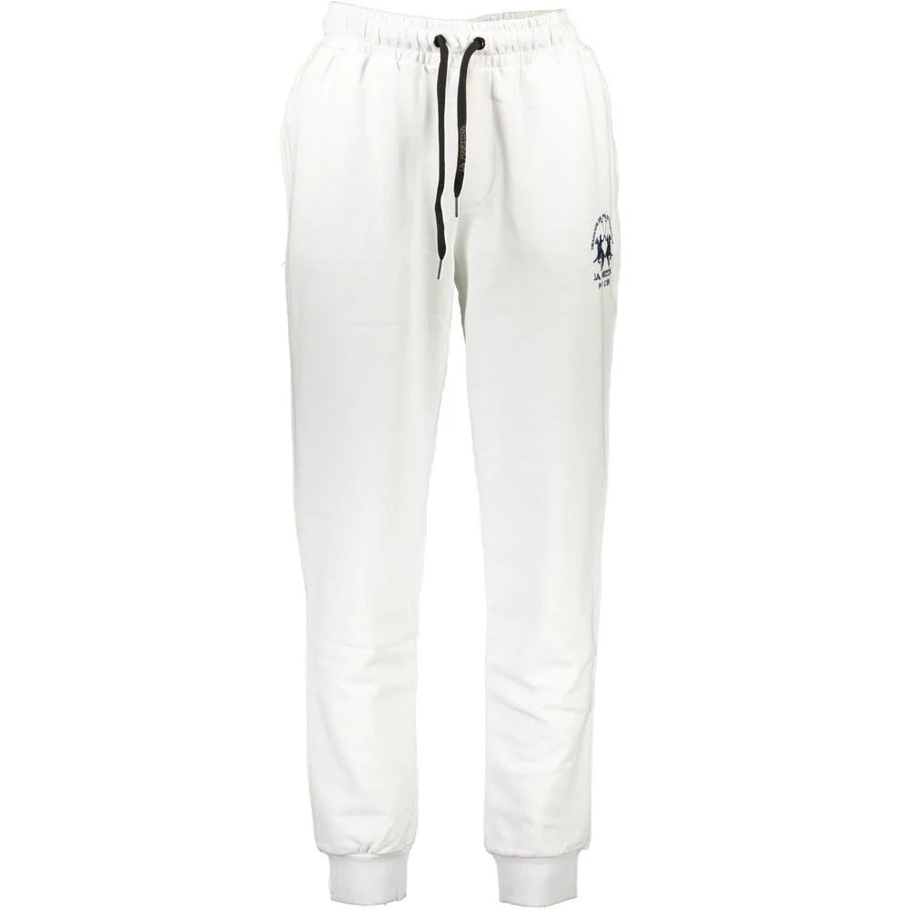 La Martina White Cotton Pant