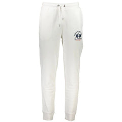 La Martina White Cotton Pant - M - Joggers