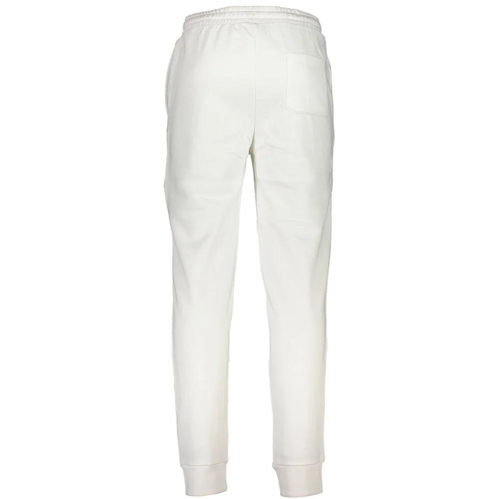 La Martina White Cotton Pant - M - Joggers