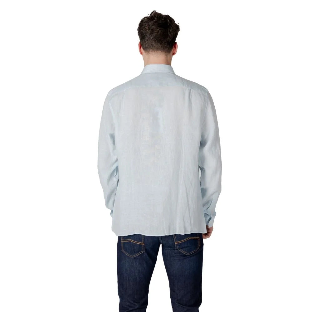 Lacoste Blue Linen Shirt