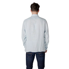 Lacoste Blue Linen Shirt
