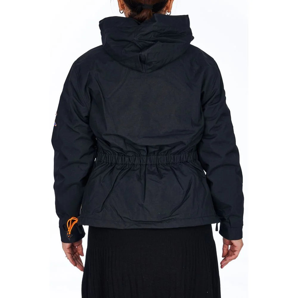Ladakh Black Polyester Women Jacket - Windbreakers