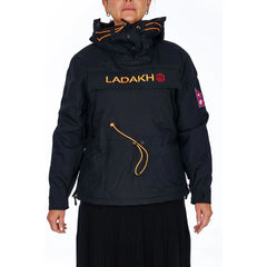 Ladakh Black Polyester Women Jacket - Windbreakers