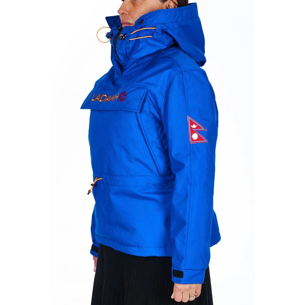Ladakh Blue Polyester Women Jacket - Windbreakers