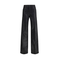 L’Agence Black Cotton Casual Pants