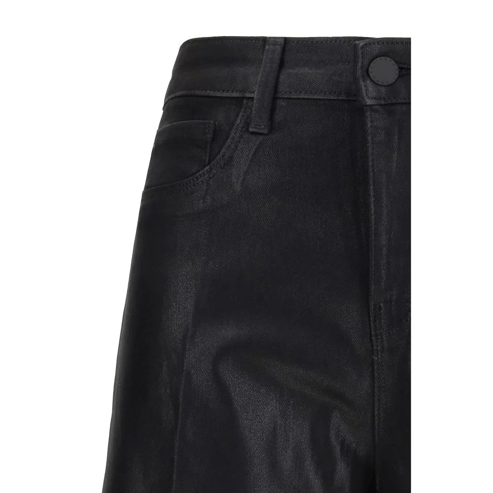L’Agence Black Cotton Casual Pants
