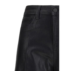 L’Agence Black Cotton Casual Pants