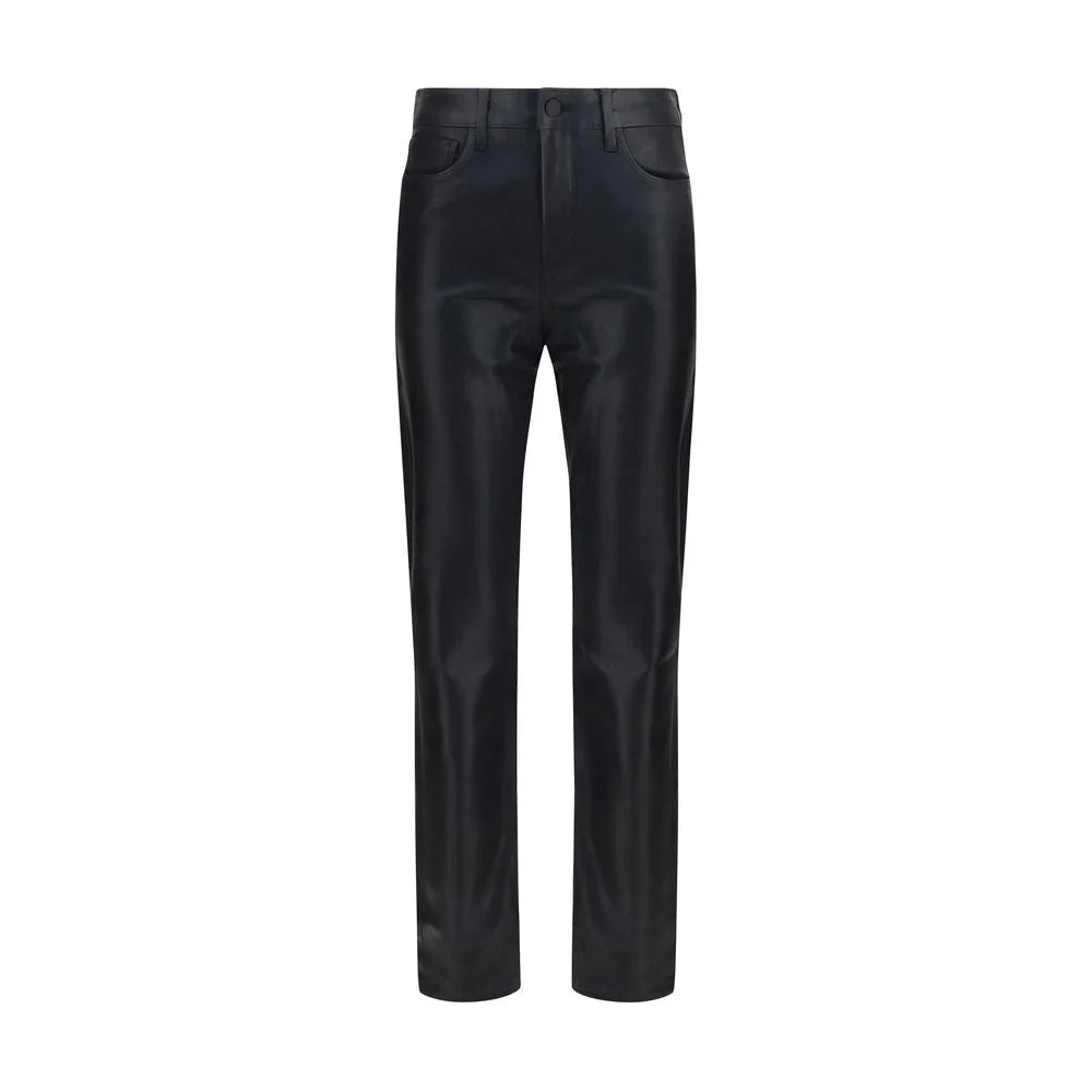 L’Agence Black Leather Pants - W24