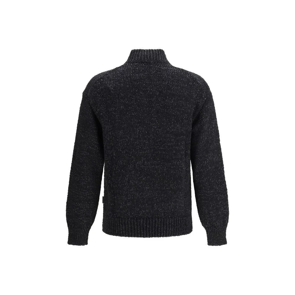 LAMINAR Black Cotton Sweatshirt