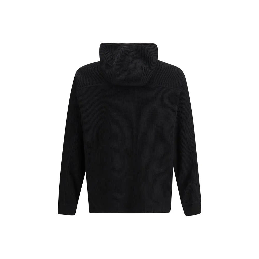 LAMINAR Black Cotton Sweatshirt