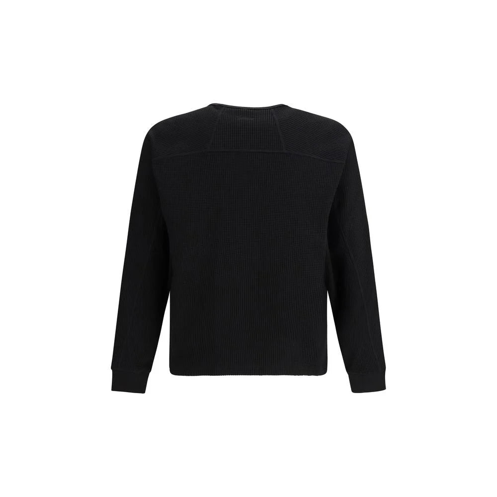 LAMINAR Black Cotton Sweatshirt