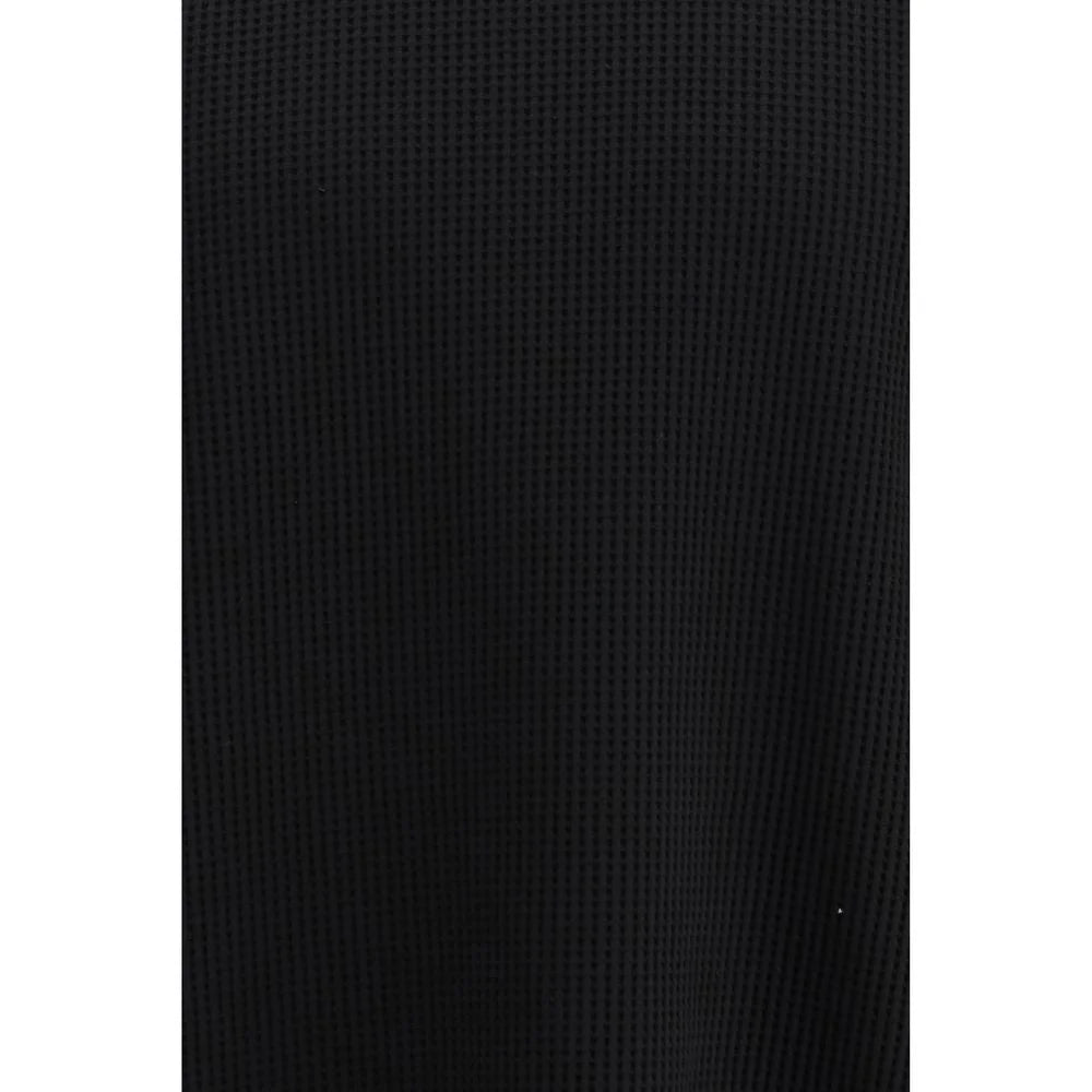 LAMINAR Black Cotton Sweatshirt