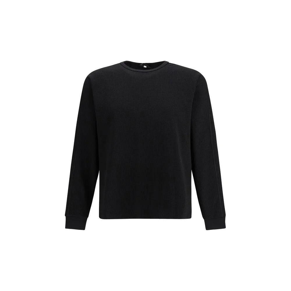 LAMINAR Black Cotton Sweatshirt